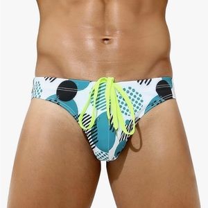 Arjen Kroos Men's Bikini Swim Briefs with Drawstring

Size Small